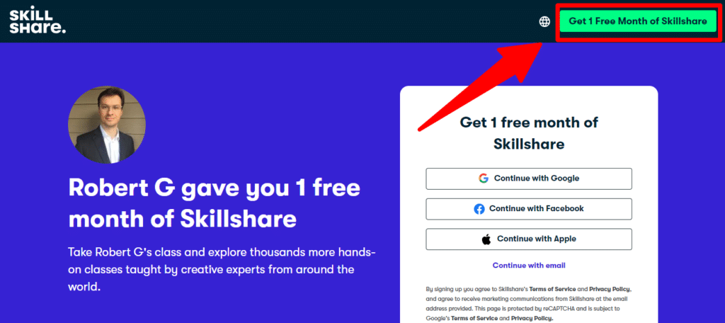 skillshare free trial