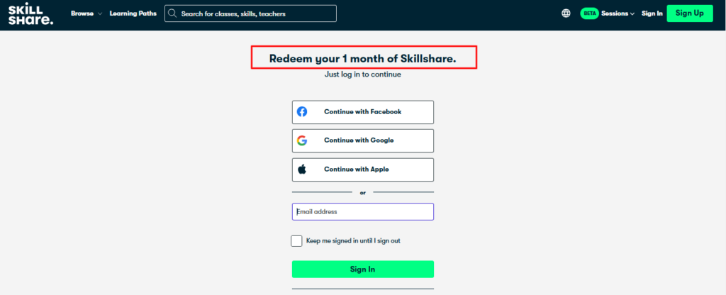 start your skillshare free trial